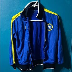 Polo by Ralph Lauren Varsity Bomber in Blue and Yellow
